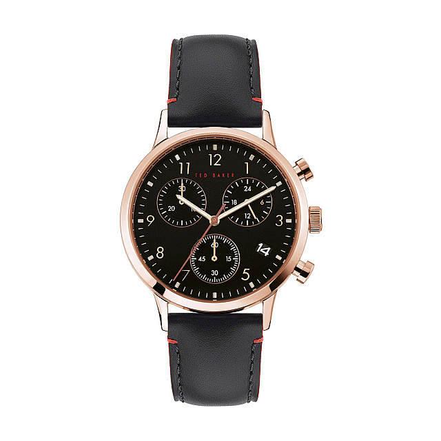 Ted Baker Men's COSMOP Stainless Steel Quartz - Blac...